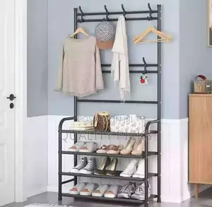 Clothes Stand Rack With Shoe Rack