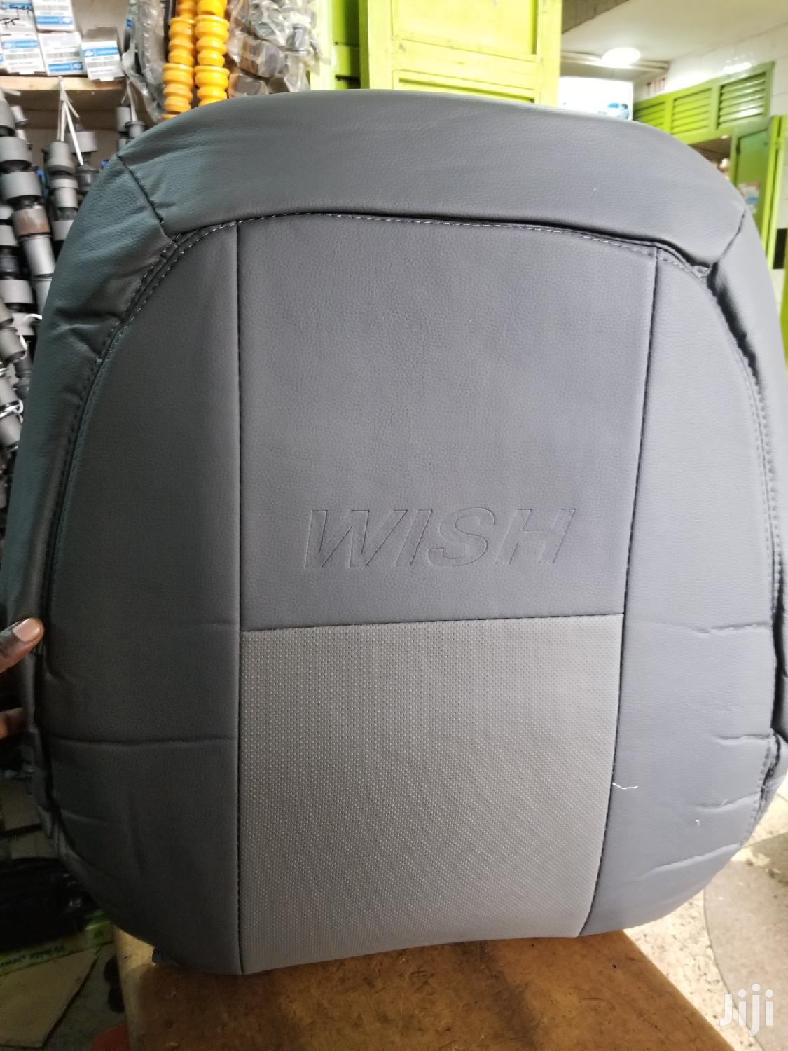 Gray Seat Covers For Toyota Wish