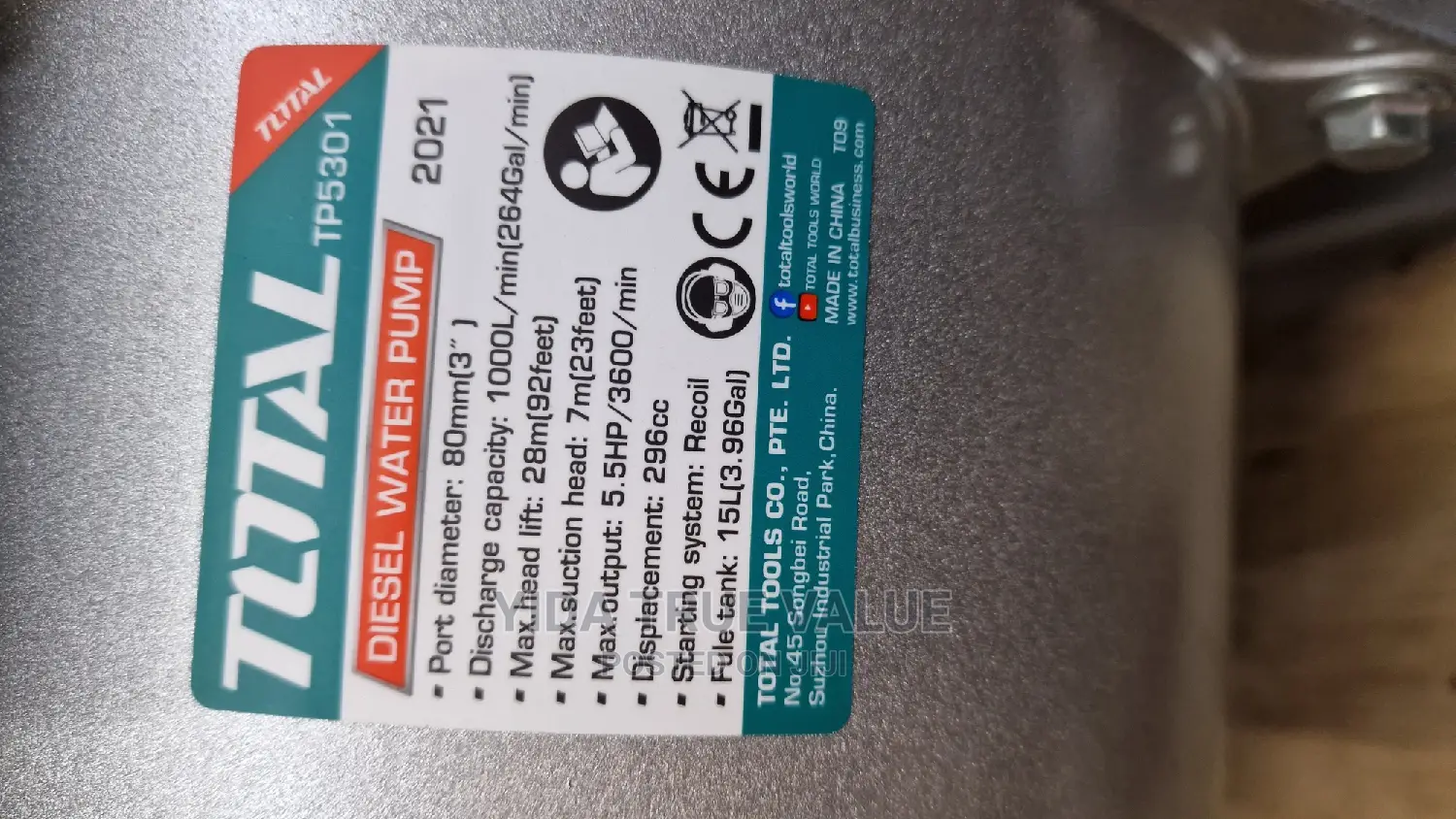 2ich Diesel Water Pump Total Brand