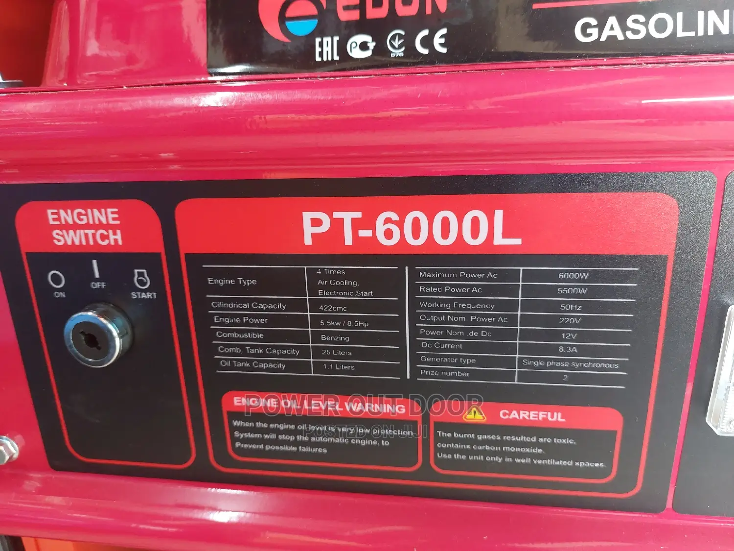 Edon Pt 6000 Watts /Kva