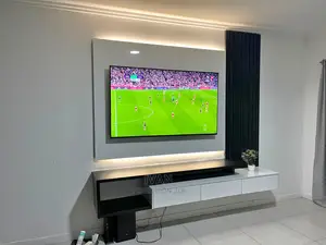 Wood Slat Tv Area