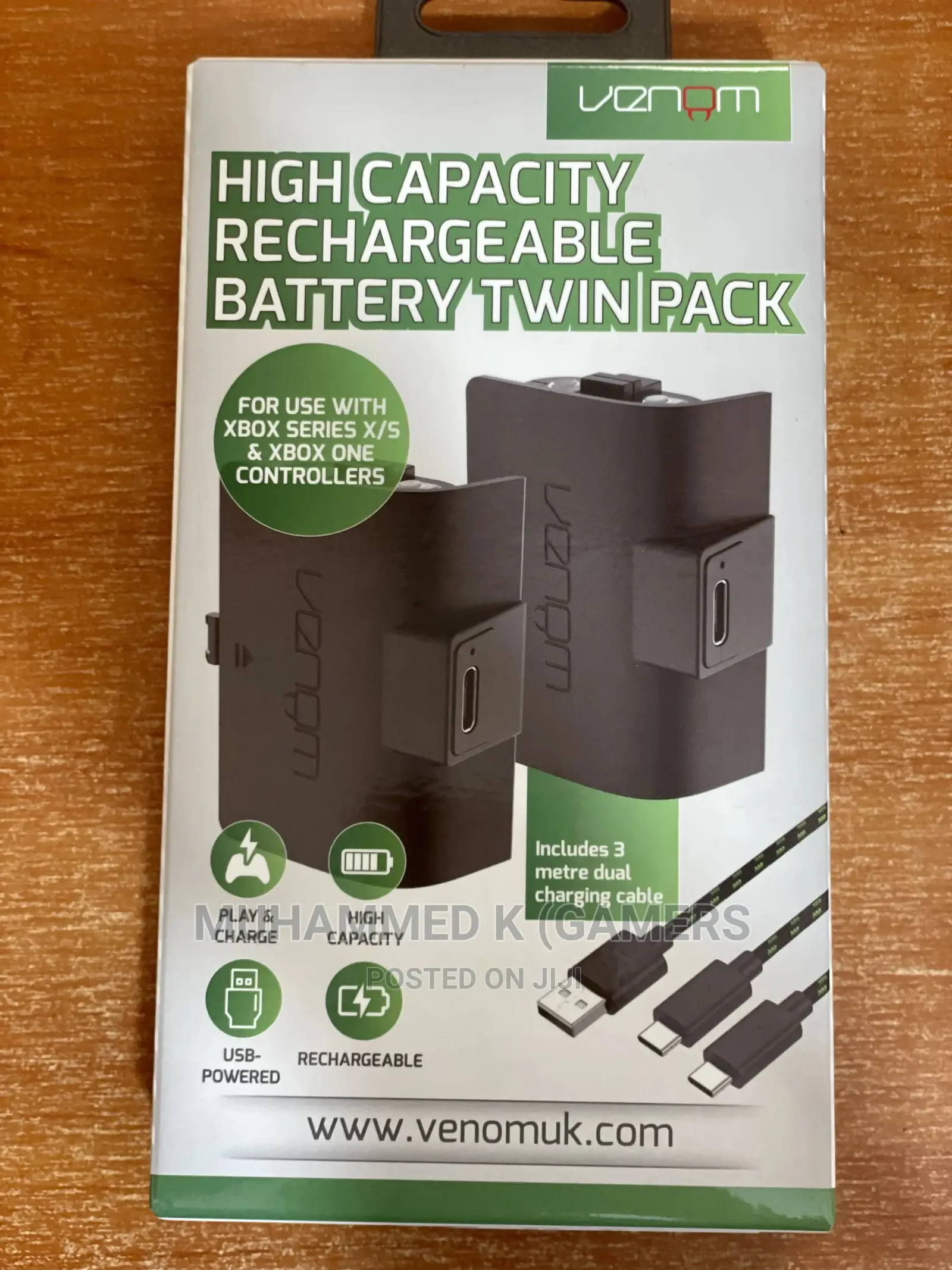 Venom Xbox Batteries (Black )