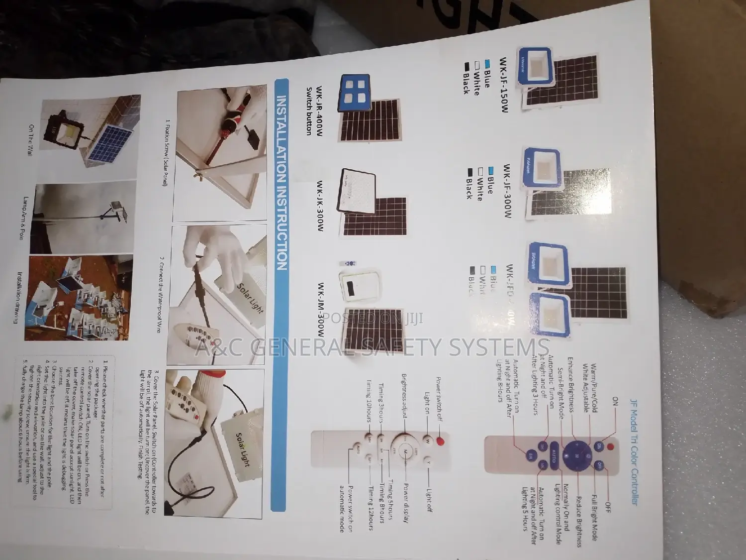 Solar Security Street Light Dark Fighter Genuine Quality