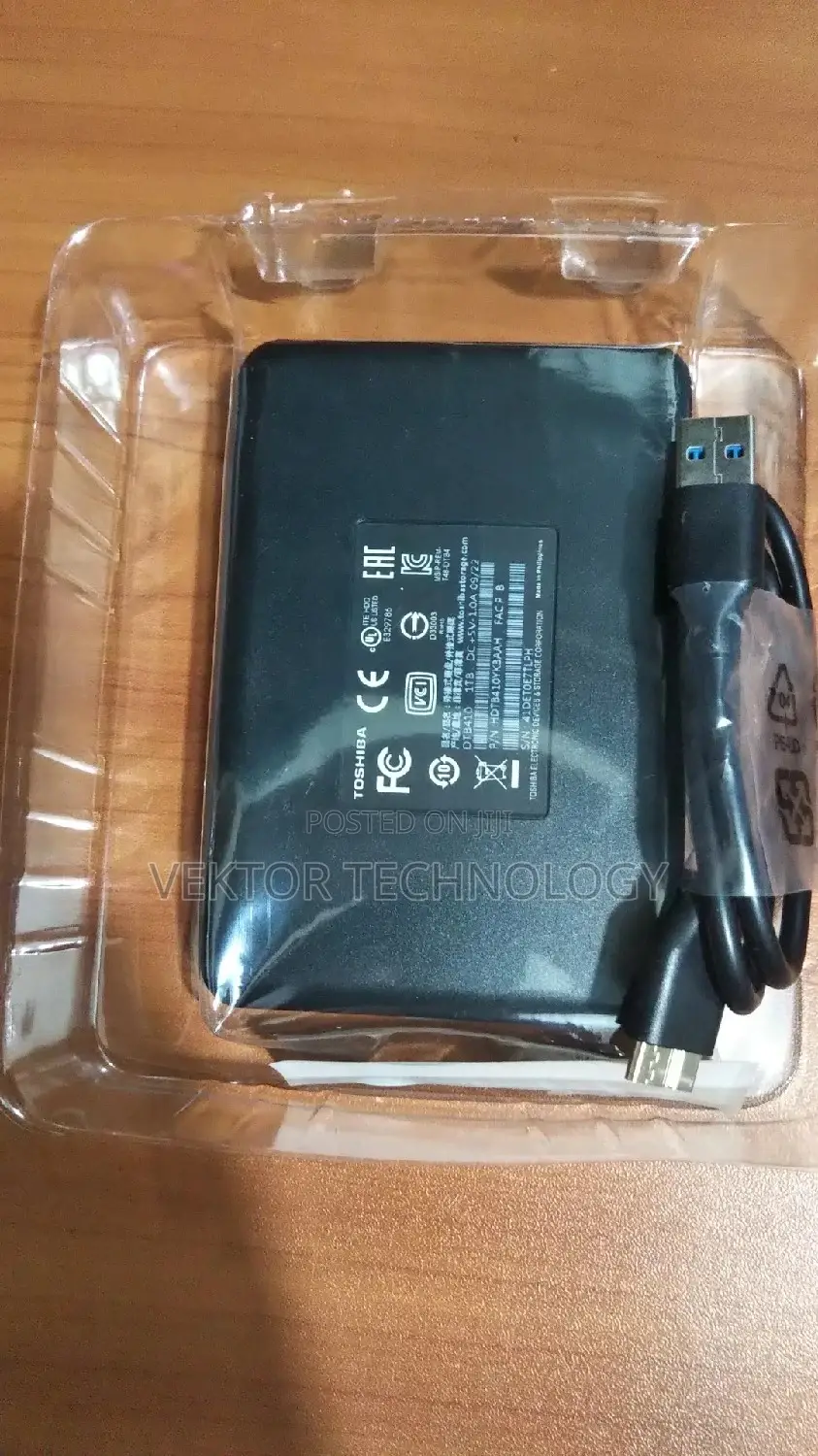 Toshiba 1TB USB 3.0 2.5 Inch External HDD - Black