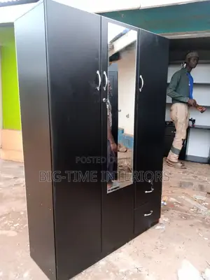 Triple Black Wardrobe 4*6feet