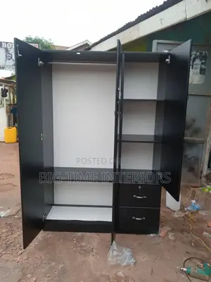Triple Black Wardrobe 4*6feet