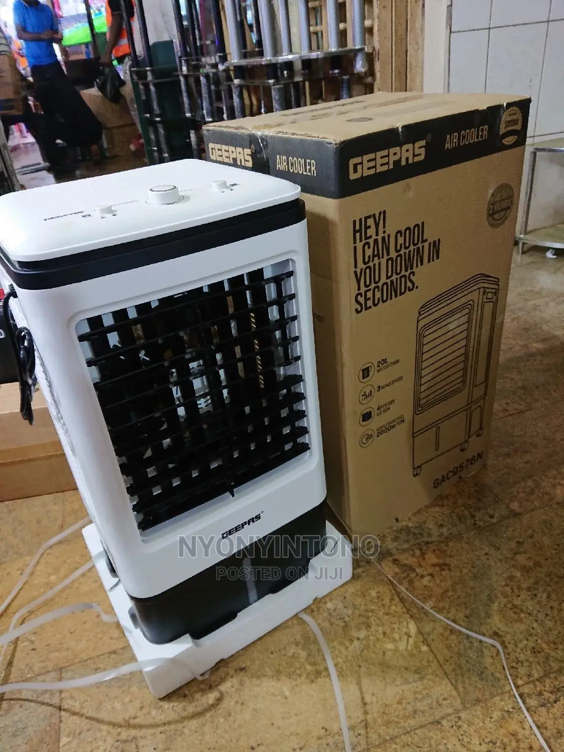 Geepas Air Cooler 20 Liters Water Tank