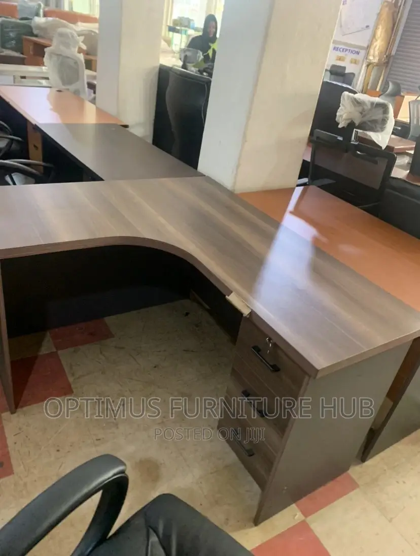 Office Desk (L-shaped, Dark)