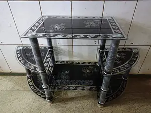 Glass Tv Stand With Space for Woofers and Speakers