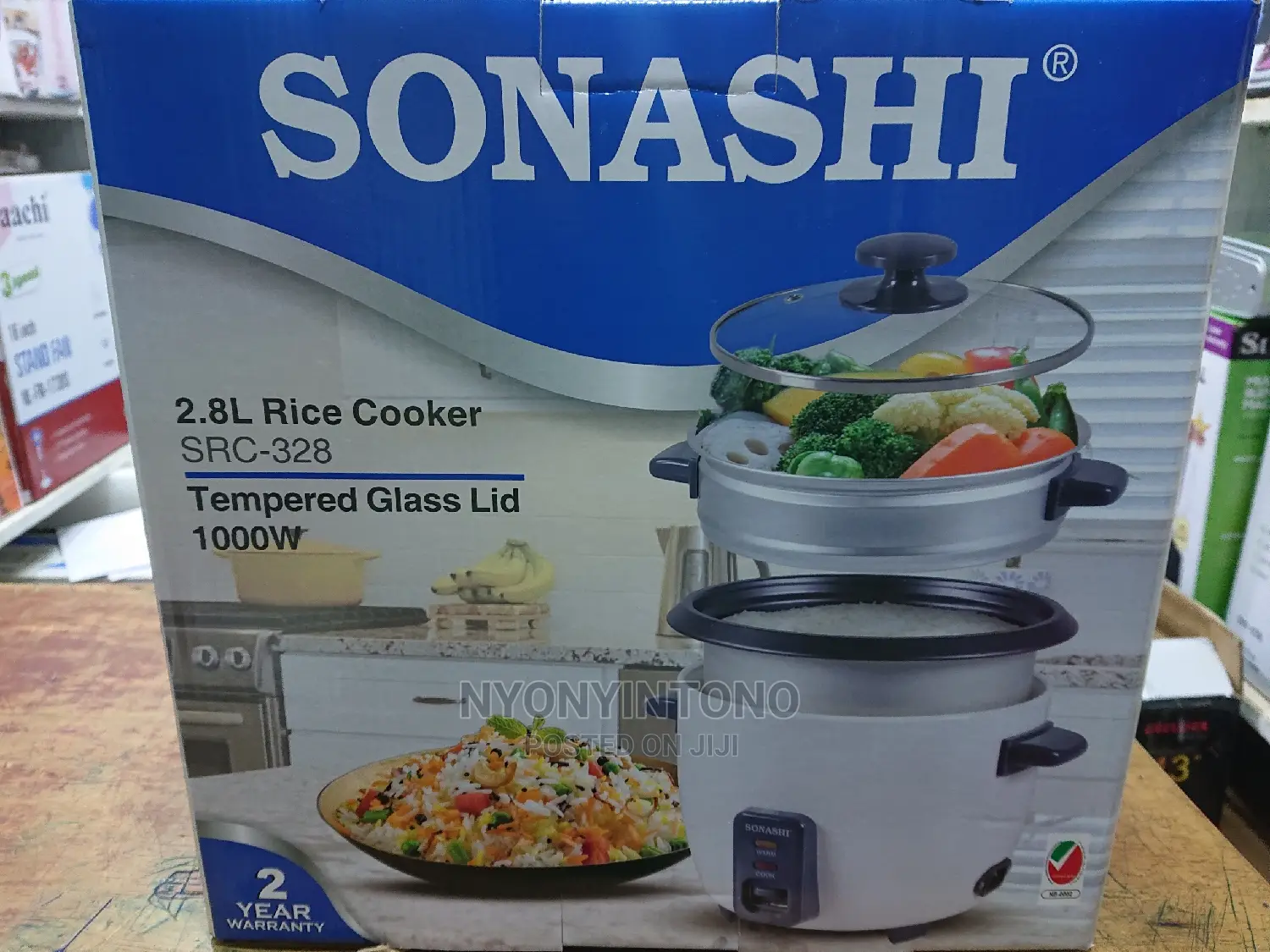 Sonashi 2.8liters Rice Cooker With Steamer