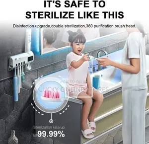 Disinfectant Toothpaste Dispenser and Toothbrush Holder