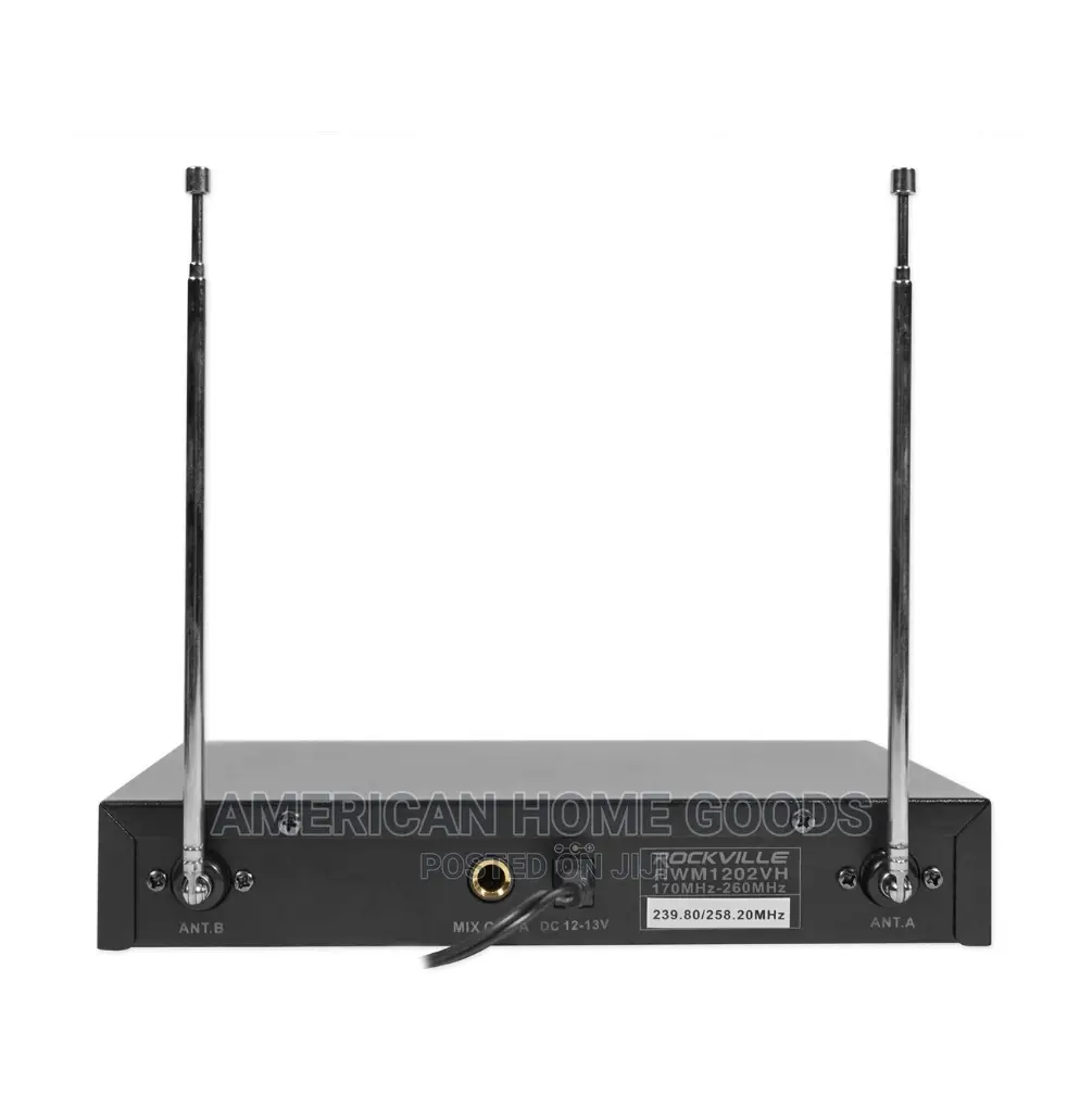 Rockville RWM1202VH UHF Dual Channel Wireless
