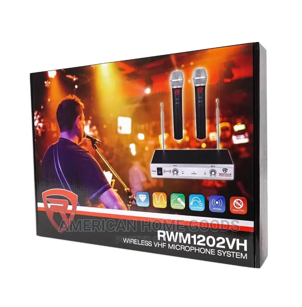 Rockville RWM1202VH UHF Dual Channel Wireless