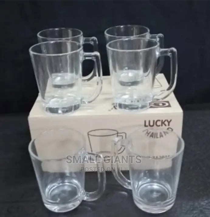 Aset of 6 Glass Expresso Mugs