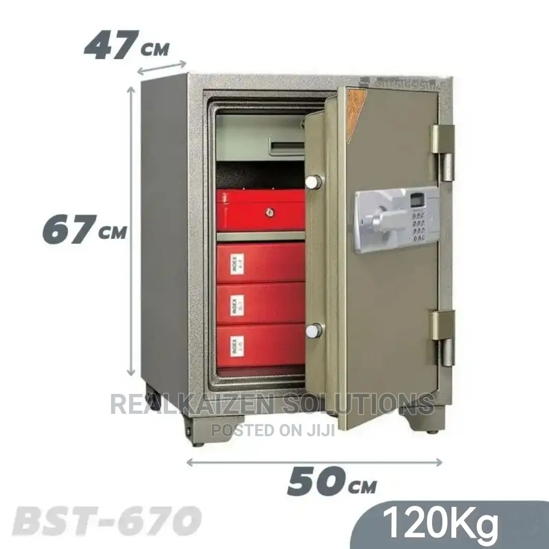 Korea UNIVERSAL Digital LCD Fireproof Handle Safe Box 120kg