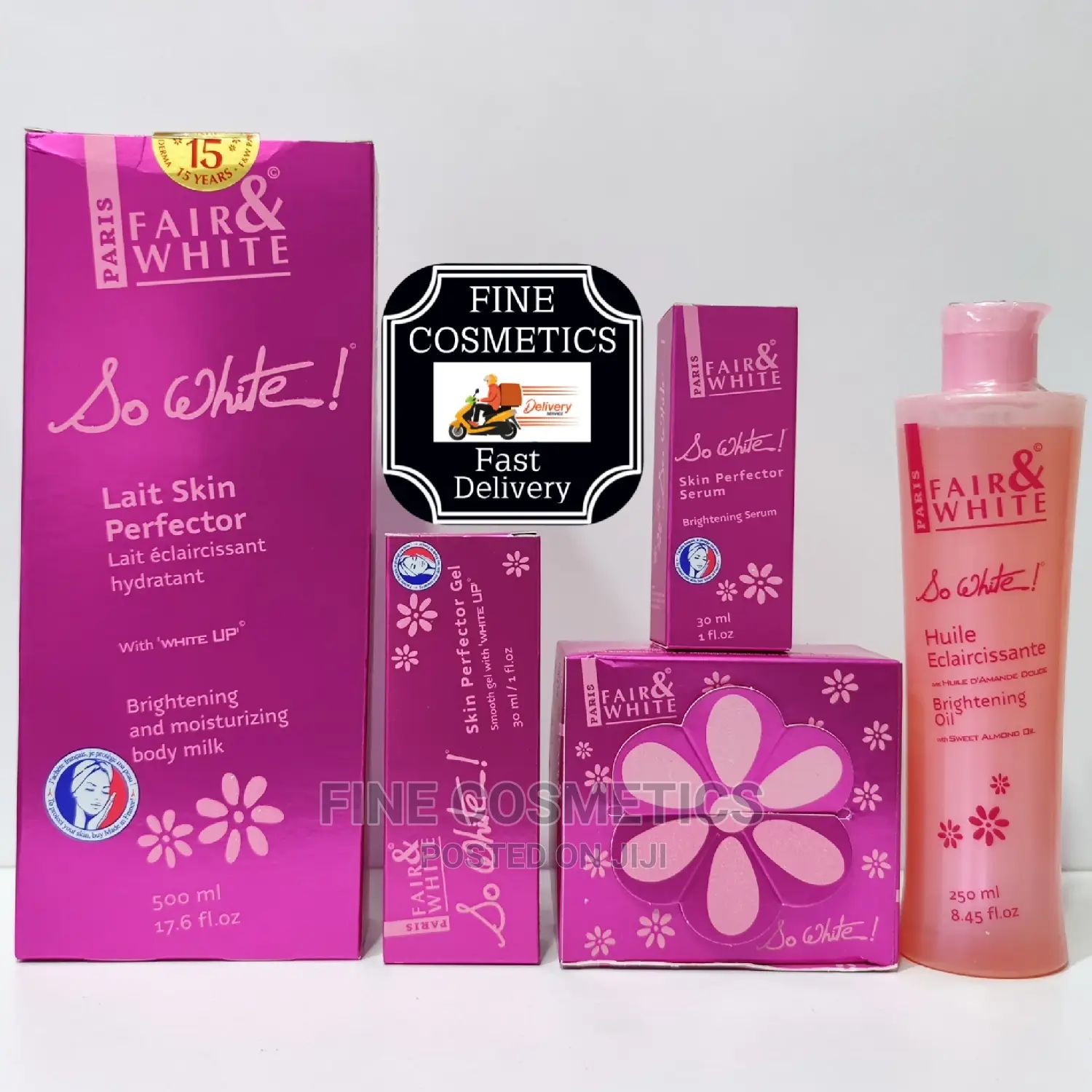 Fair and White So White Set of Lotion,Oil, Serum,Tube + Soap