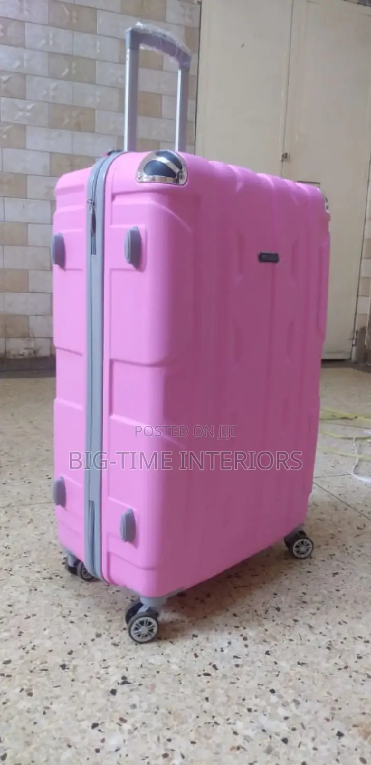 Plastic Suitcase Extra Large-Pink
