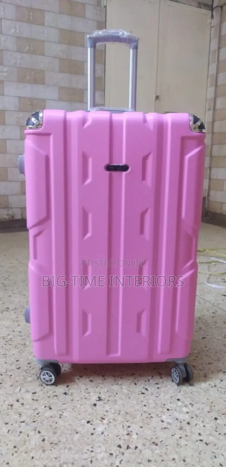 Plastic Suitcase Extra Large-Pink