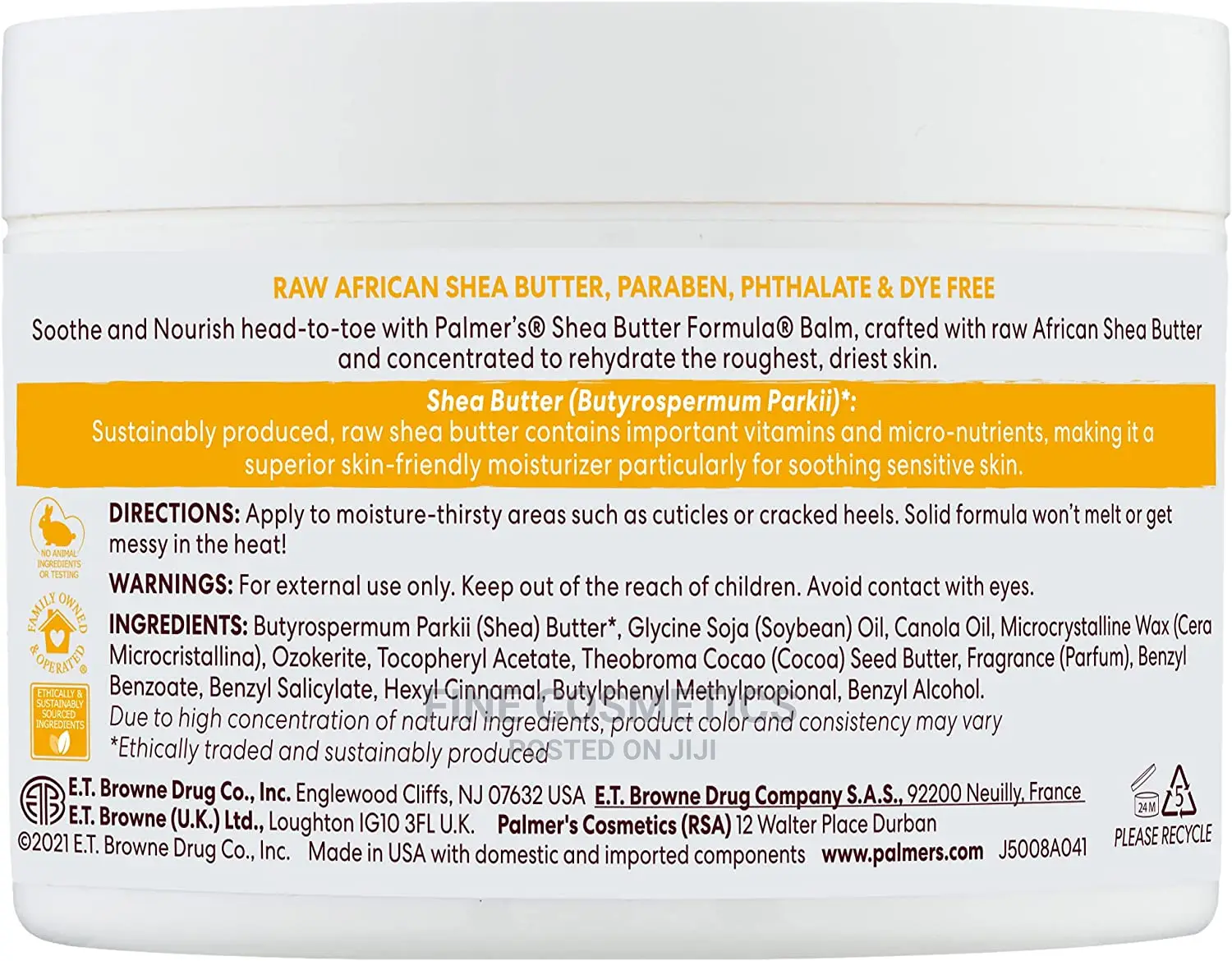 Palmer’S Raw Shea Butter Body Butter Balm for Very Dry Skin