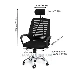 Mesh High Back Office Chair With Headrest