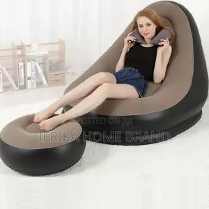 Air Sofa Inflatable Bean Bag With One Footstool