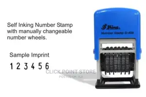 Self Inking Number Stamp Shiny S-409 (Stamp) Stamps
