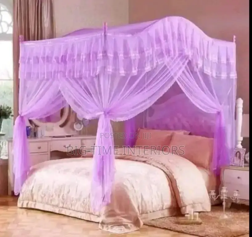 4stand Curved Mosquito Net-Purple