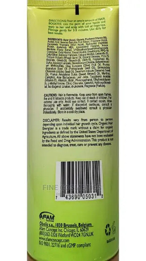 Organic Hair Growth Booster Kit of Oil and Cream Made in USA