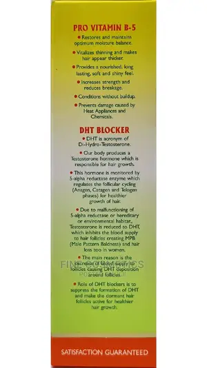 Organic Hair Growth Booster With Pro Vitamin-B5 Made in USA