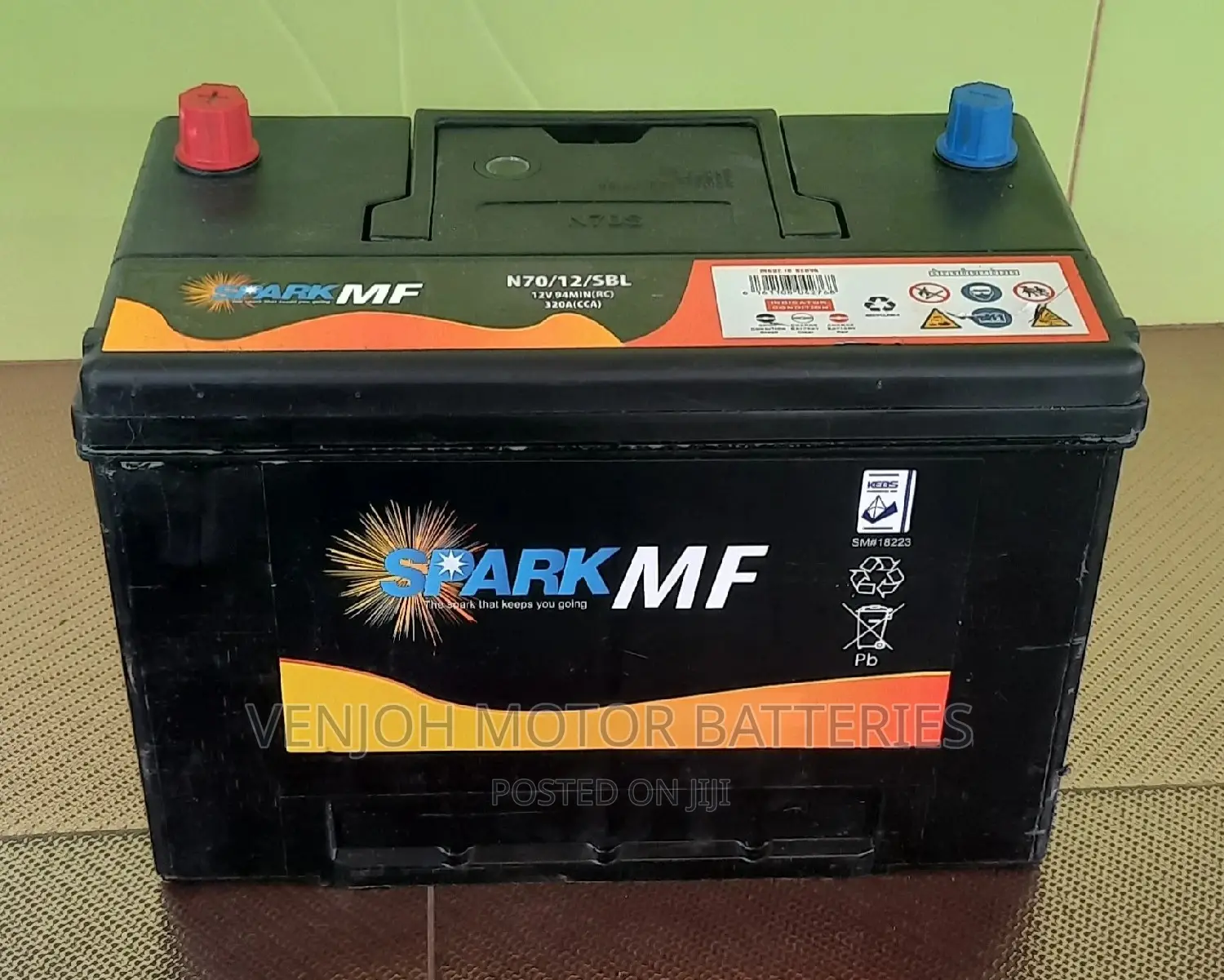 N70 - 70 Ah Car Battery Spark MFR