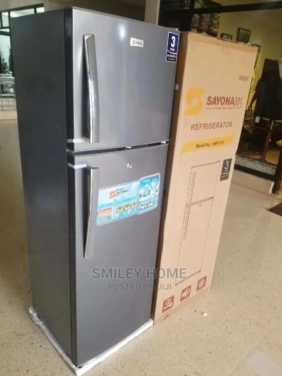 Sayona Refrigerator 286 Litres Double Door
