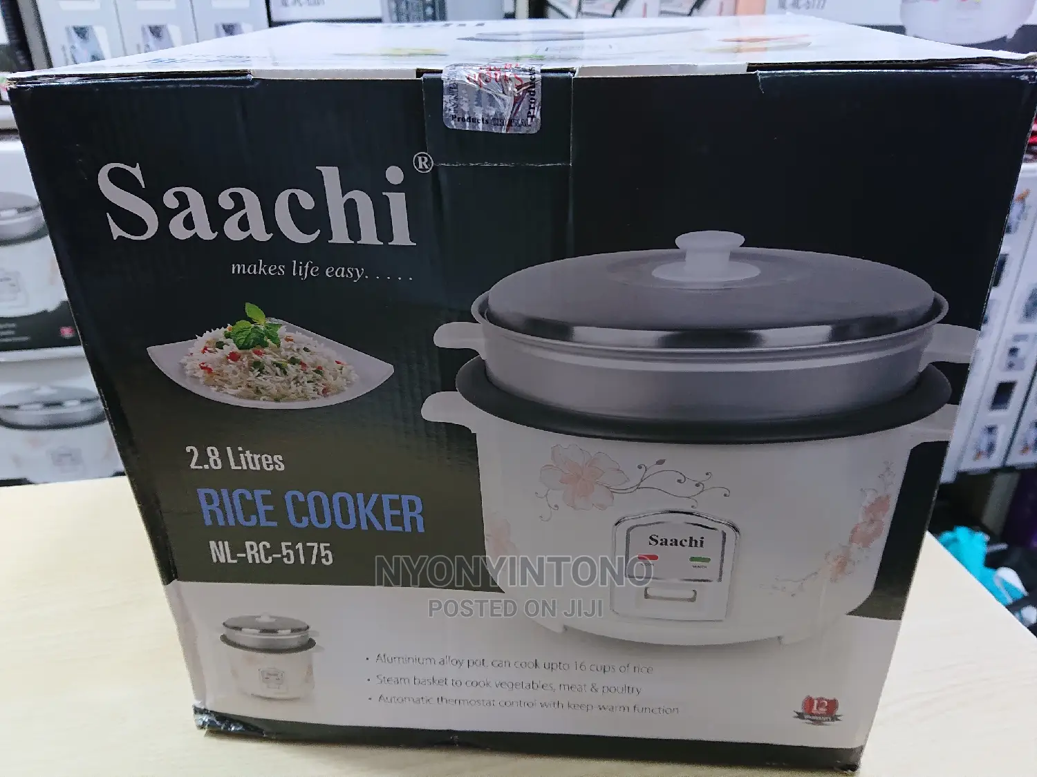 Saachi 2.8liters Rice Cooker Ideal for Big Family