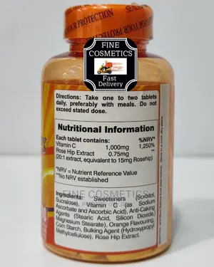 ARYK Vitamin C-1000mg Acorbic 90tabs for Health Skin System
