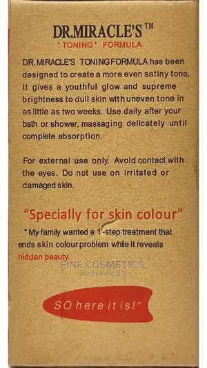 DR MIRACLE'S Toning Formula Brightening and Glowing Lotion