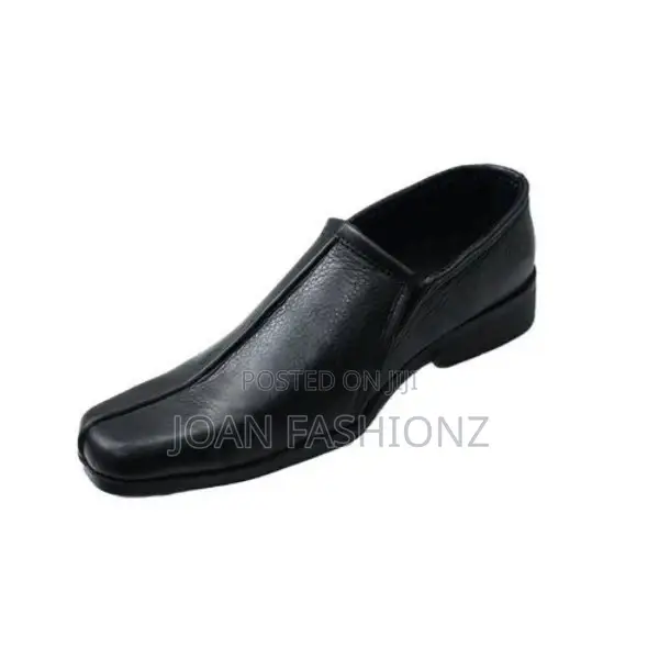 Men's Leather Shoes-Black