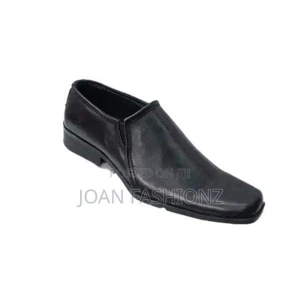 Men's Leather Shoes-Black