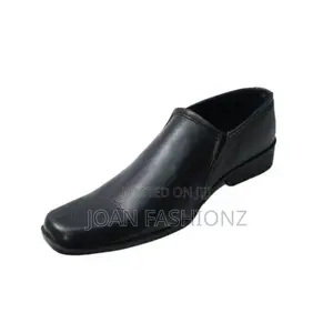Men's Leather Shoes-Black