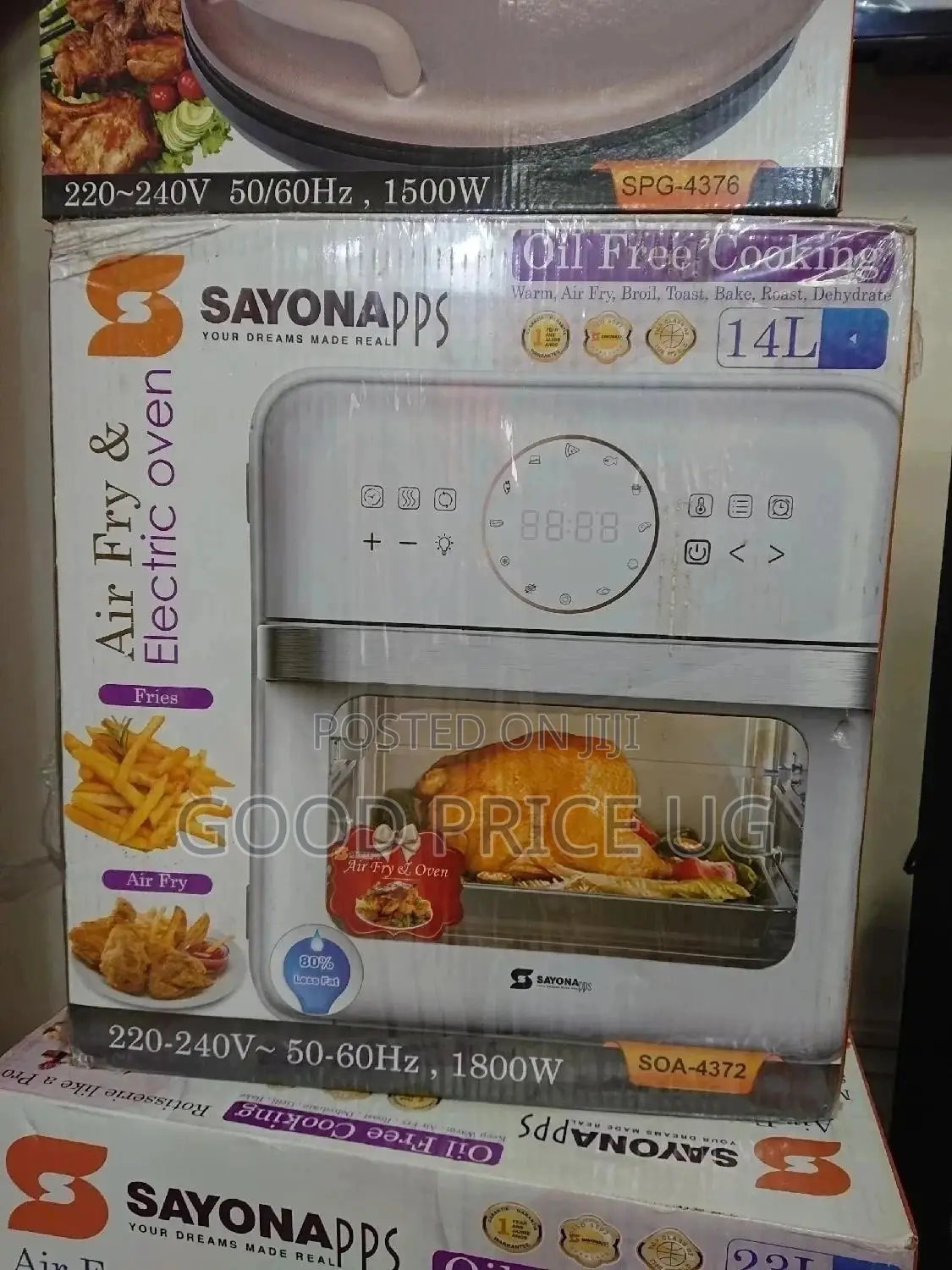 14 Litres Sayona Air Fryer and Electric Oven