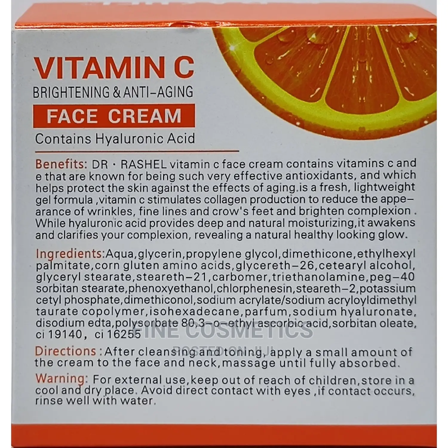 Dr Rashel Natura Brightening Anti-Aging Vitamin C Face Cream