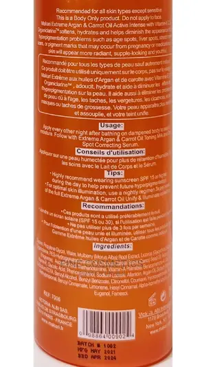 Original Makari Extreme Active Toning Carrot Body Glycerine