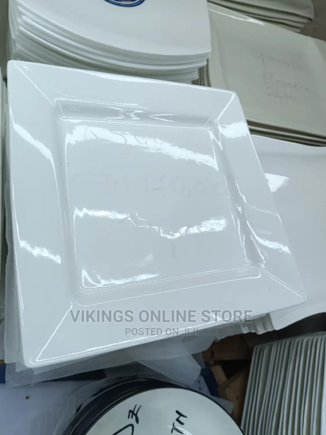 12 Pcs Ceramic Square Plates