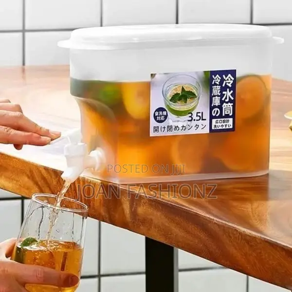 3.5L Fridge Beverage Dispenser With Faucet In Container