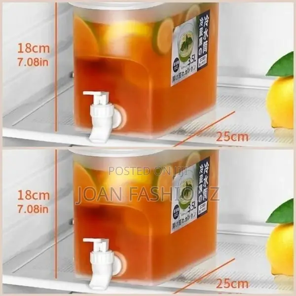 3.5L Fridge Beverage Dispenser With Faucet In Container
