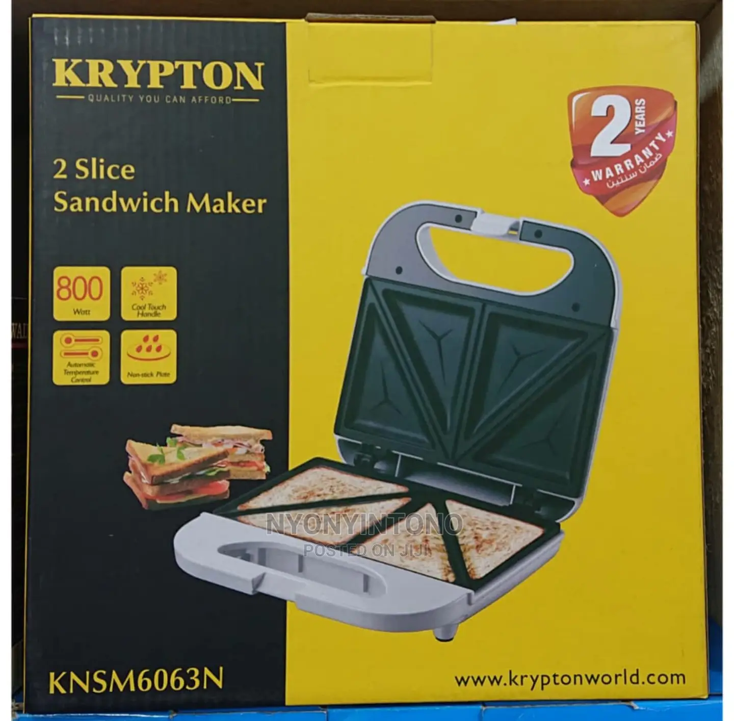 Krypton Sandwich Maker With 2 Years Warranty