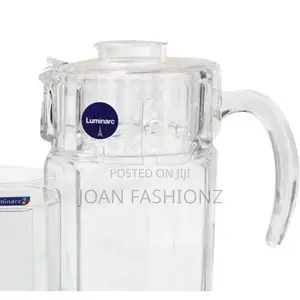 Luminarc 6 Pieces of Juice Glasses Cups And1jar Water Set