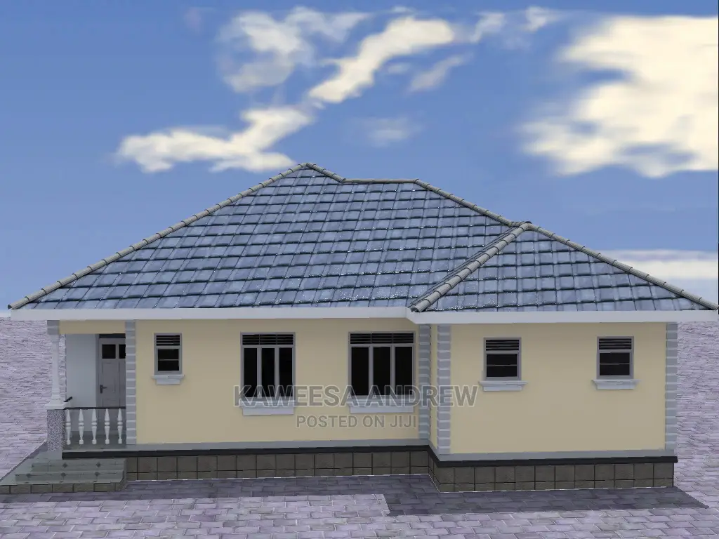 Building Plan and It's Artistic Impression.