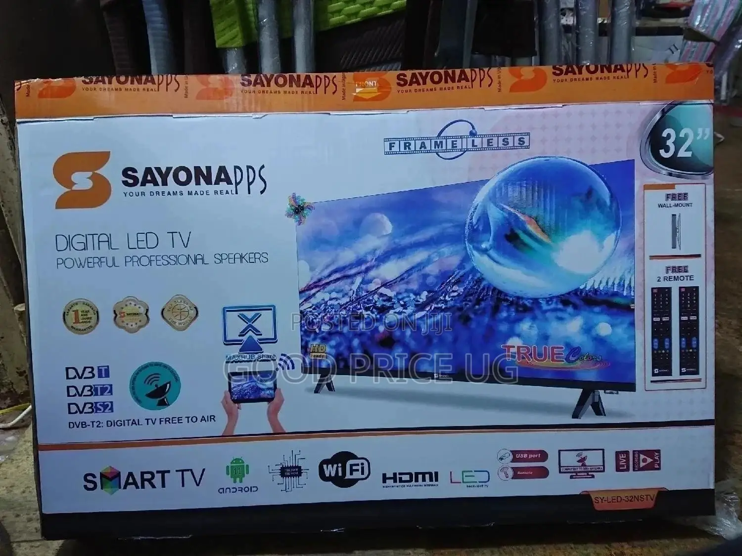 Sayona 32 Frameless Smart TV