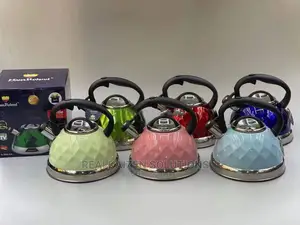 HAUSROLAND 3L Stainless Steel Diamond Shape Whistling Kettle