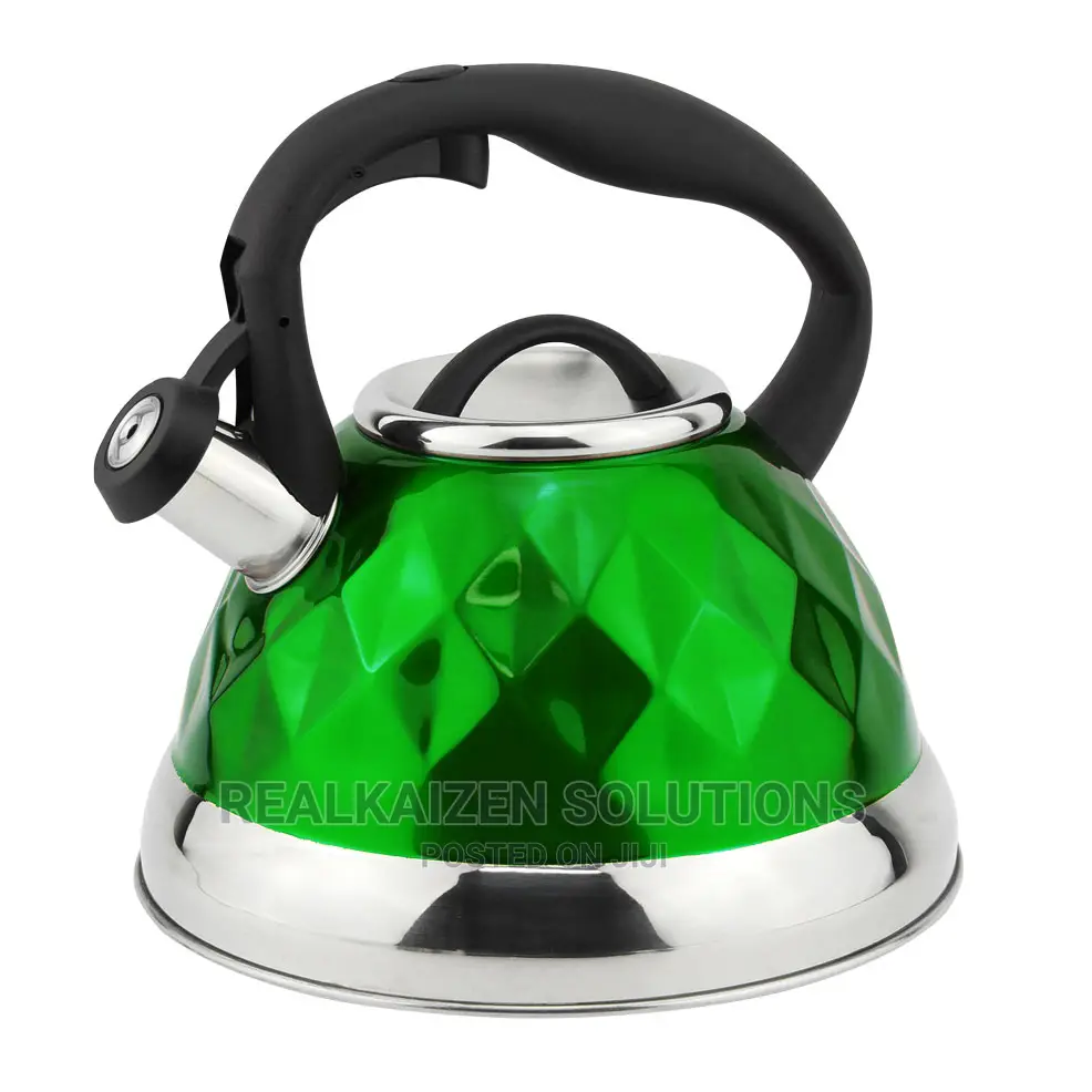HAUSROLAND 3L Stainless Steel Diamond Shape Whistling Kettle