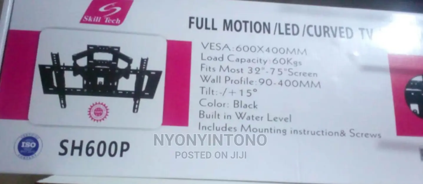 Full Motion Led Tv Wall Mount With Aload Capacity of 60kgs